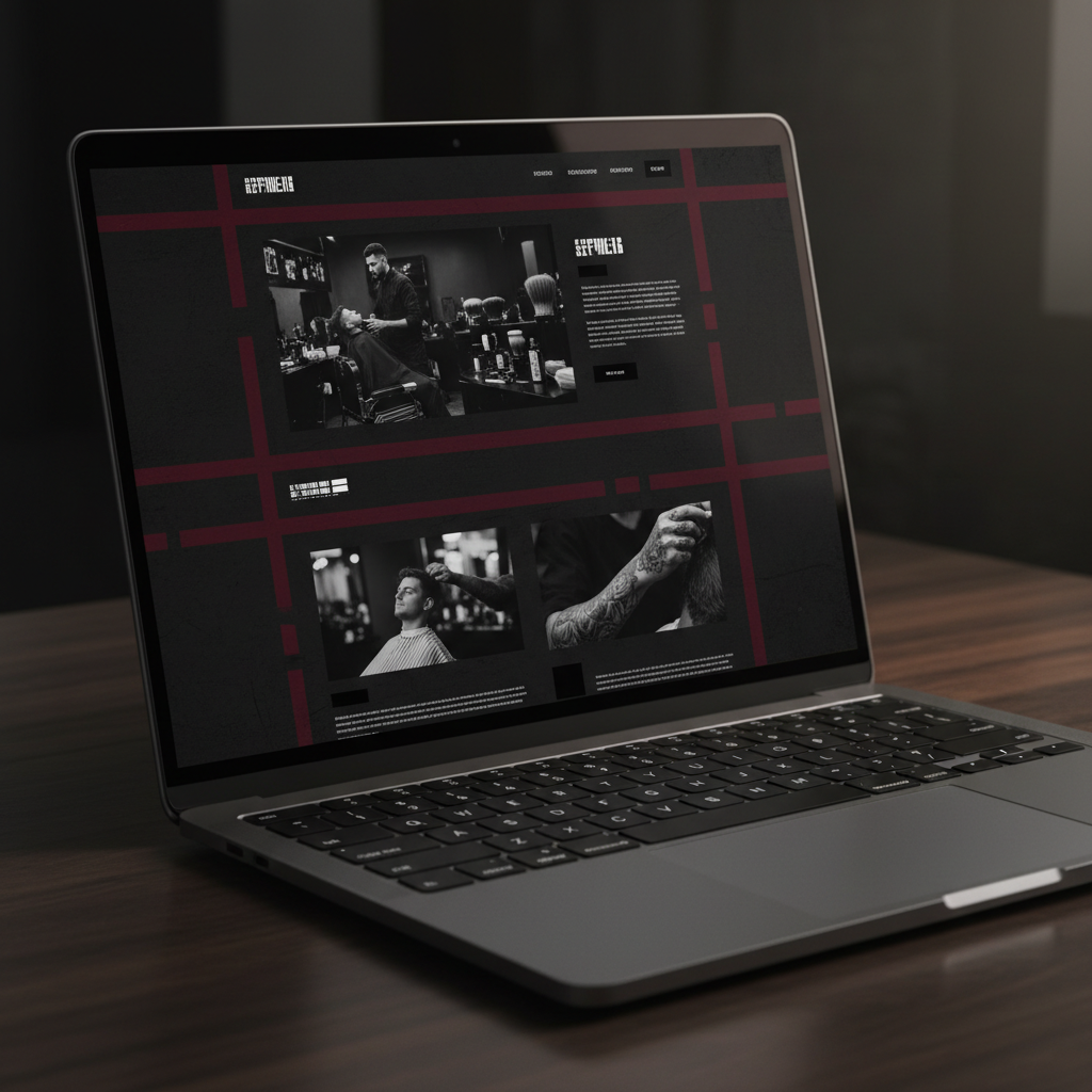 Barbershop websiteconcept